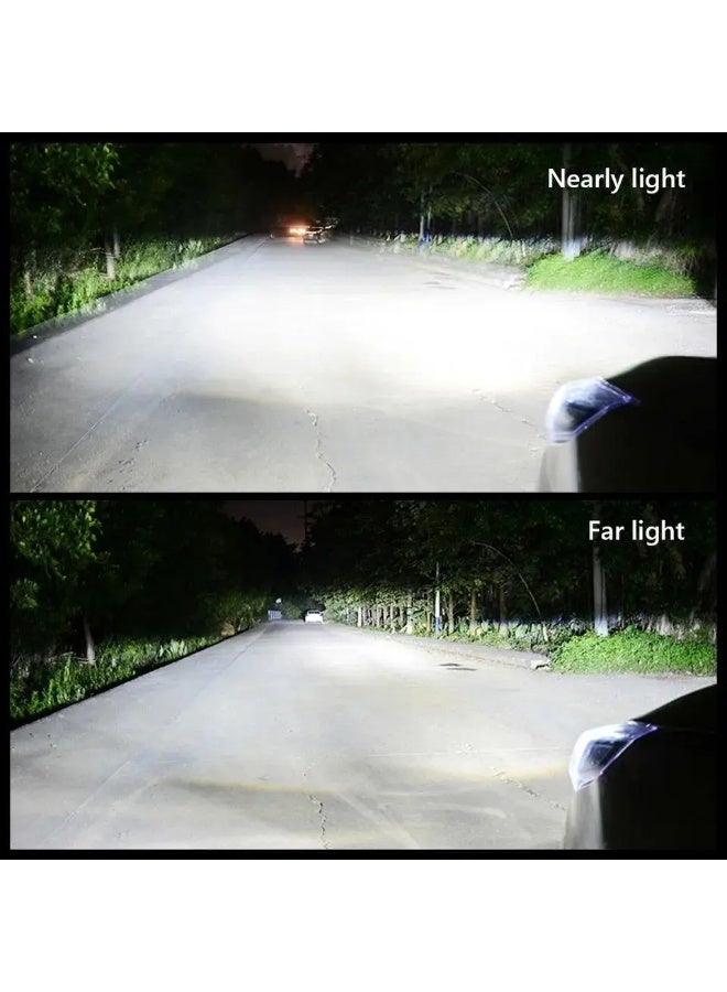 H4 LED BULB MINI PROJECTOR LENS T9, 8000 Lumens, Powerful Brightness 6000k white light, Innovative Heat dissipation technology - Image 2